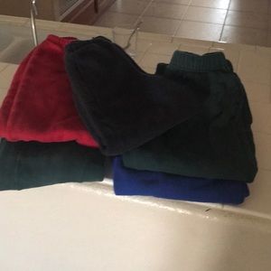 Lands end sweat pants with pockets and tie string